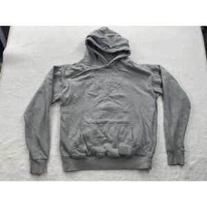 Harry Potter Hogwarts Hoodie Mens‎ Medium Gray Wizarding World Sweatshirt